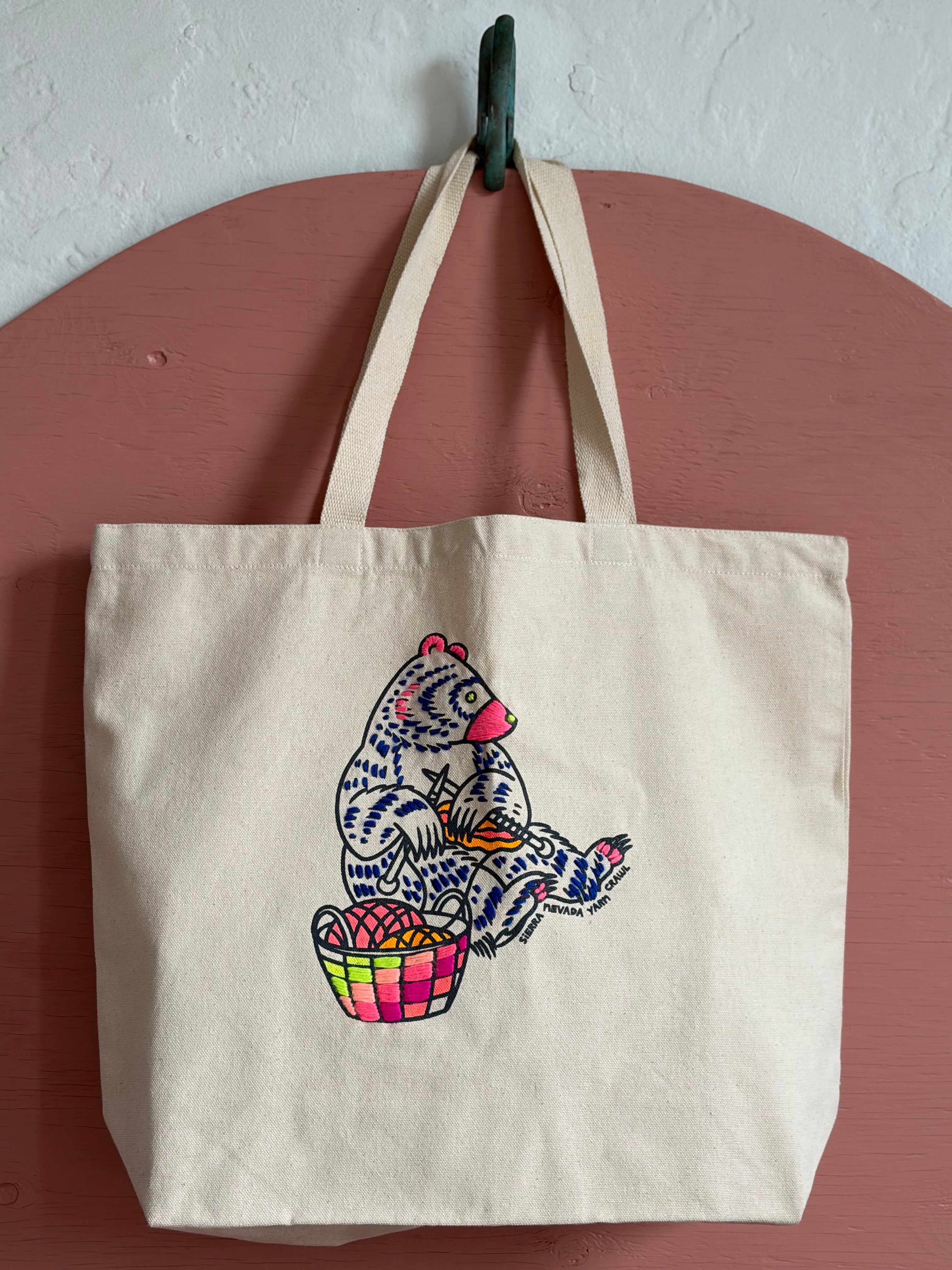 2026 Sierra Nevada Yarn Crawl Tote Bag + Embroidery Kit Option